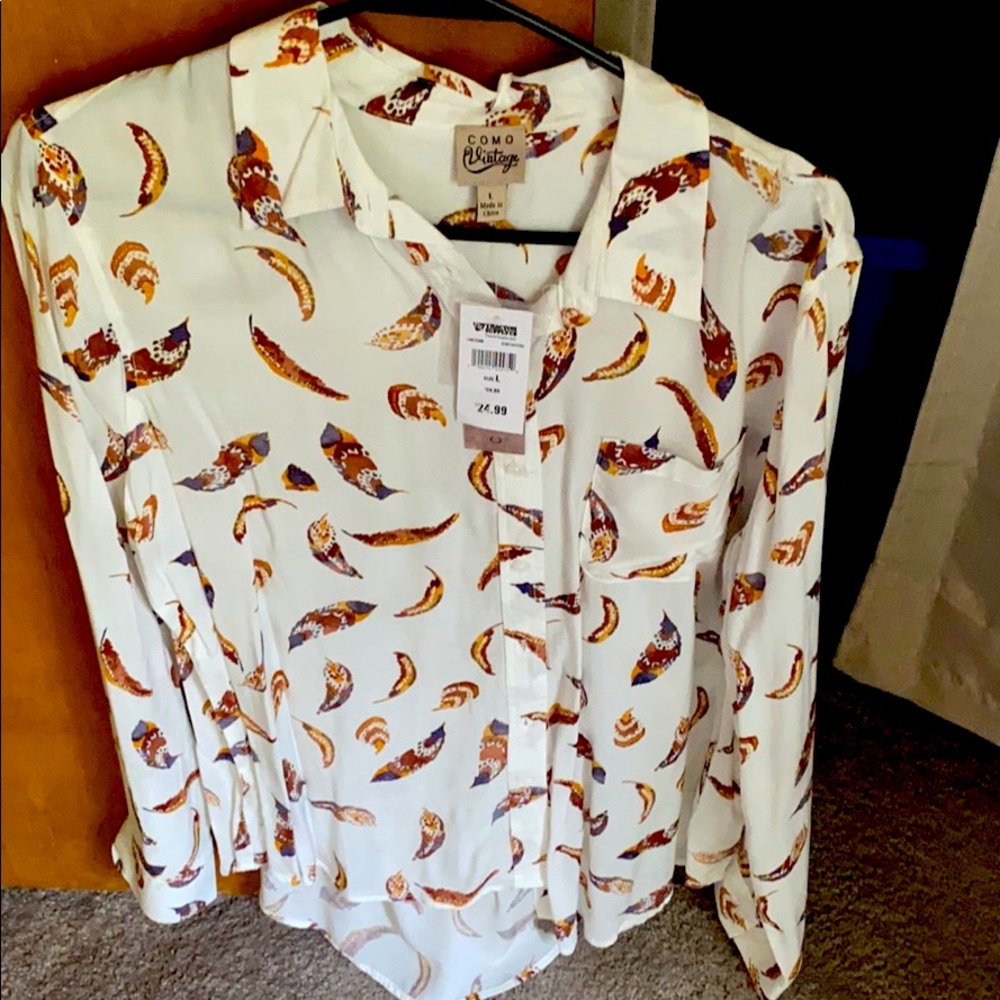 Como Vintage long sleeve blouse